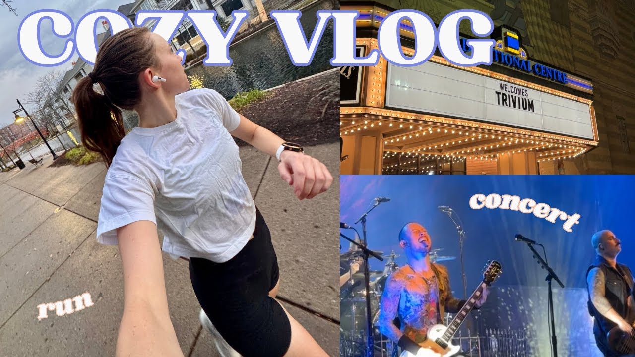 My Game Plan for Not Crashing Out This Winter | cozy fall vlog + concert!