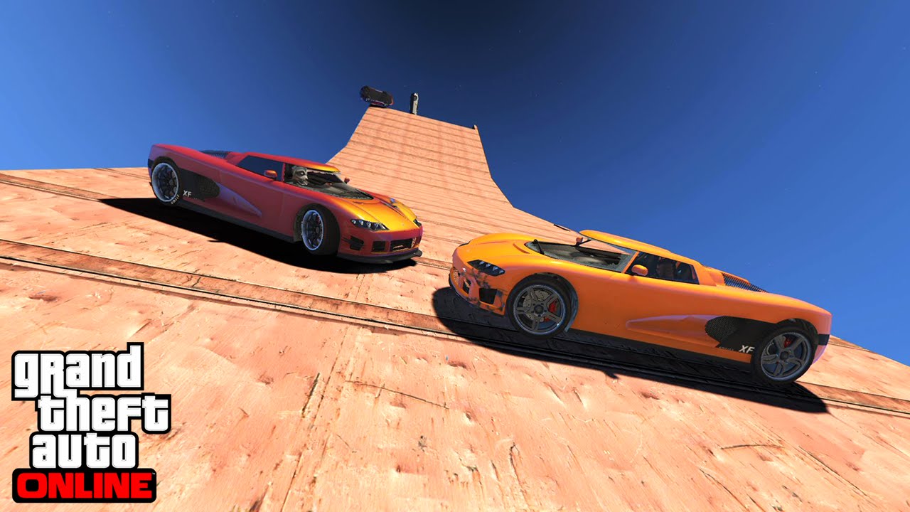 MEGA RAMPE CHAOTIQUE - GTA 5 ONLINE COURSE WTF #355