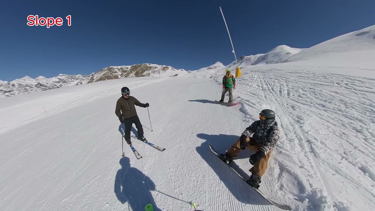 Cervinia to Valtournenche skiing March 2025 19.3.