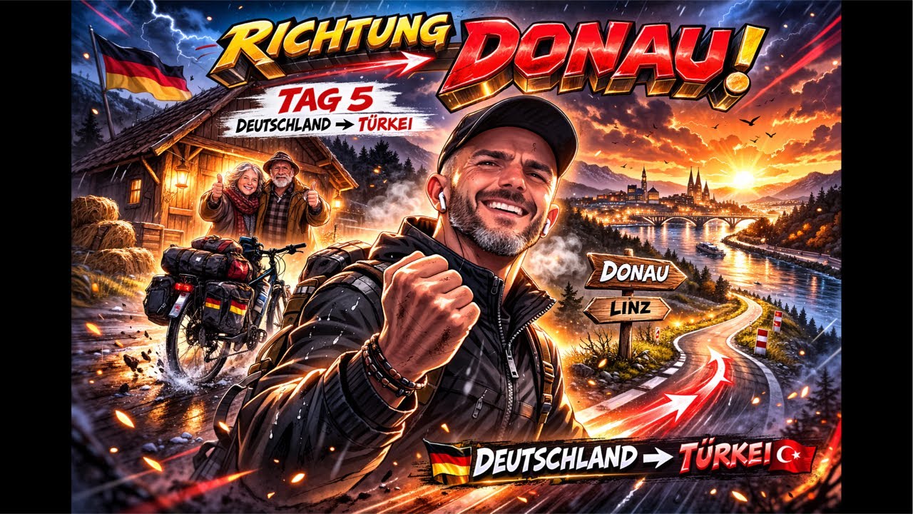 🚴‍♂️🔥 Tag 5 – Vom Bauernhof Richtung Donau! Deutschland → Türkei Bike-Abenteuer 🌍🇩🇪➡️🇹🇷