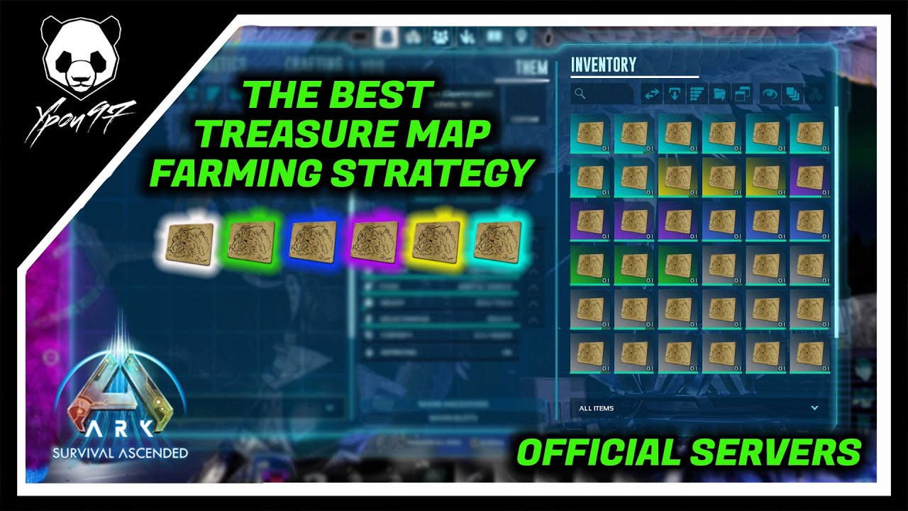 The Best TREASURE MAP Farming Method In The Island | ARK: Survival Acended