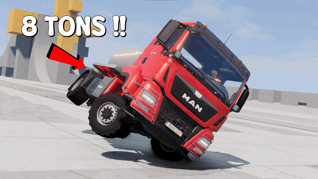 MAN TGS TRUCK EXTREME DURABILITY AND CRASH TEST | BeamNG.Drive