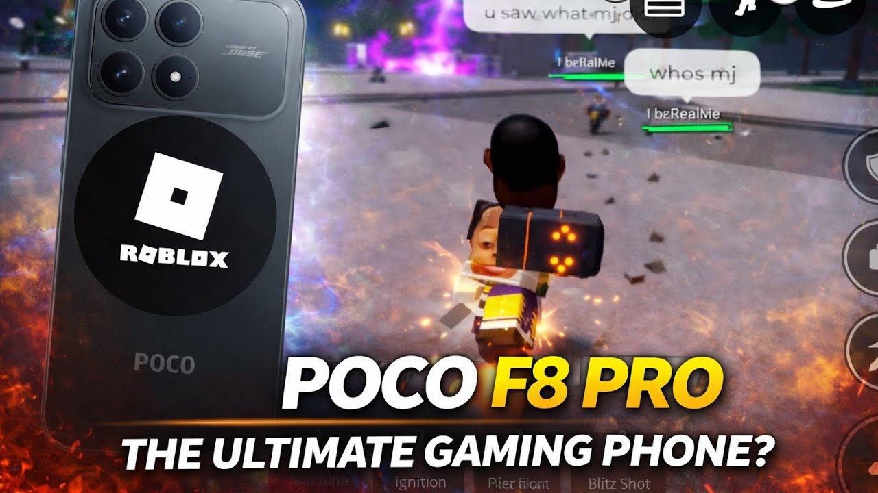 POCO F8 PRO Game Test | Roblox | Snapdragon 8 Elite (Gen 4)