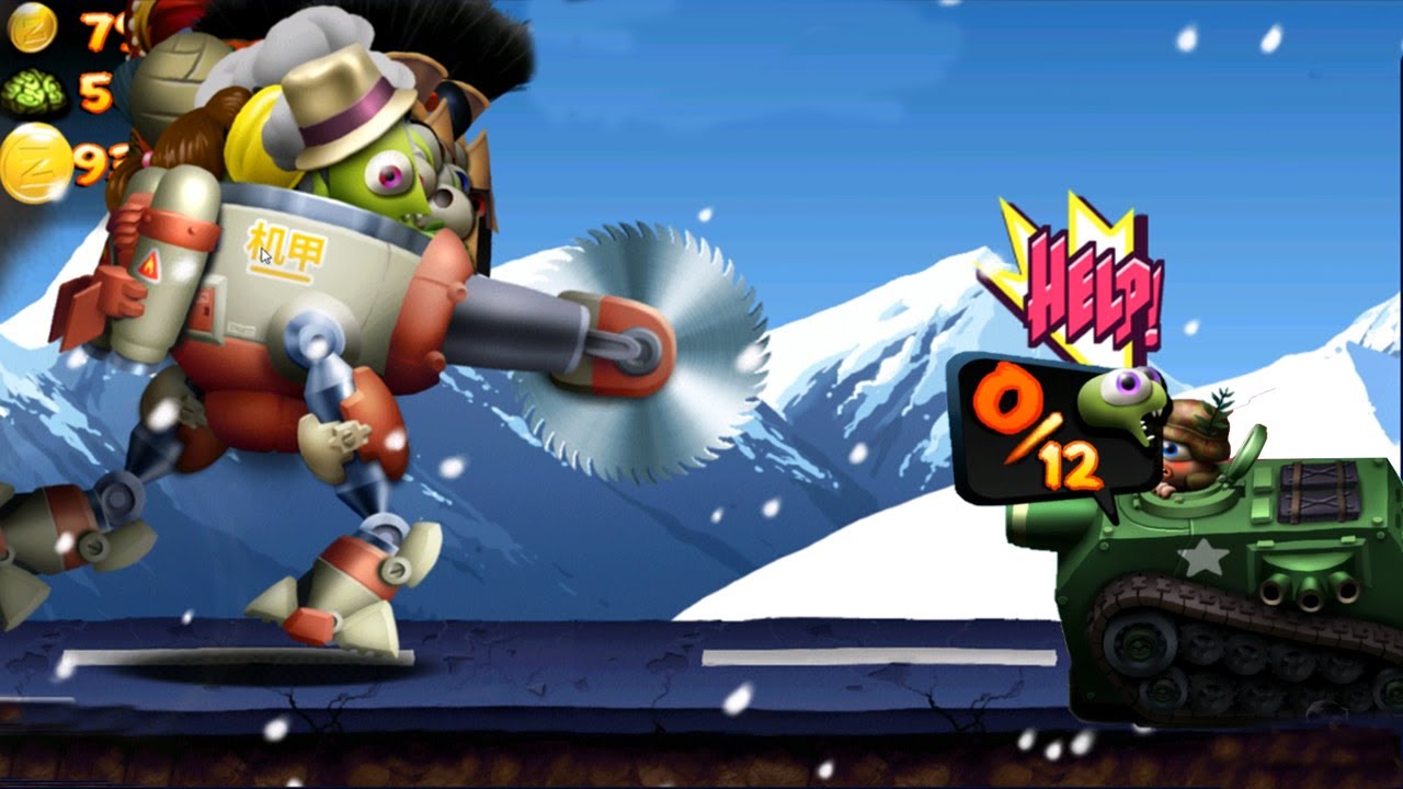 Zombie tsun ami Max Level 197 -  Mecha Mission : Collect 300 redpieces