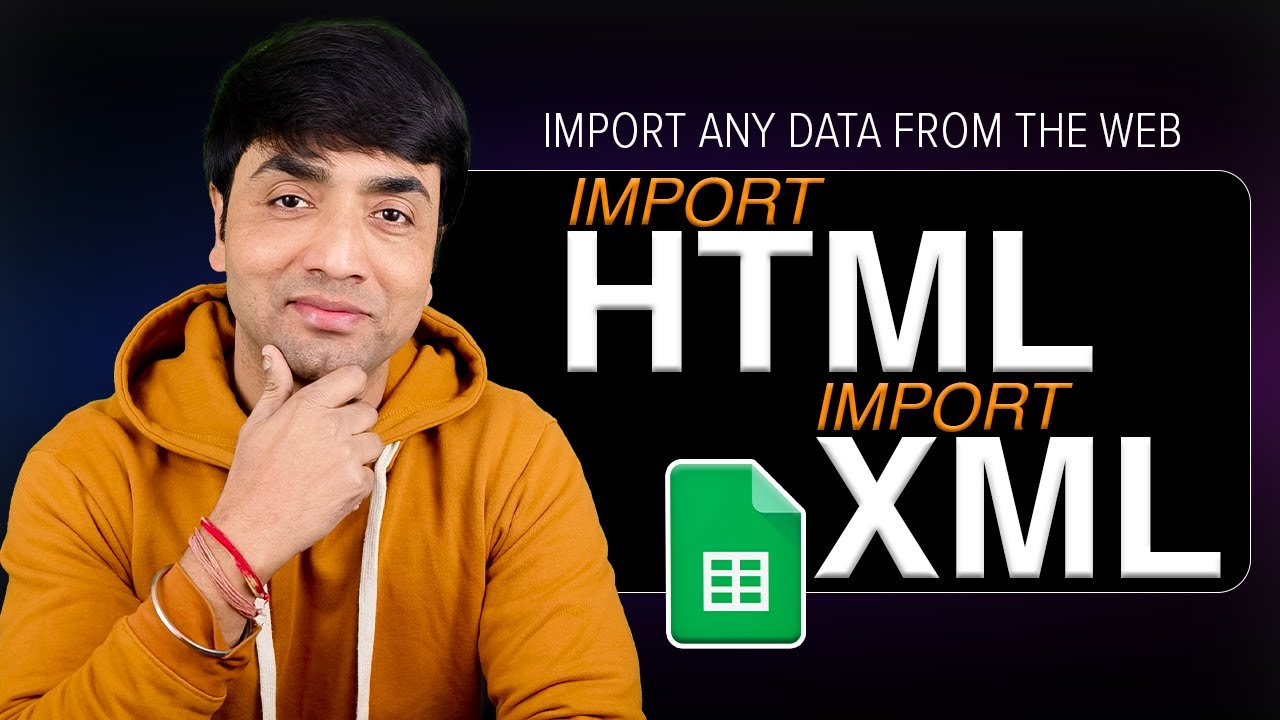 Import Any Data From The Web | Google Sheets Importhtml & Importxml Function