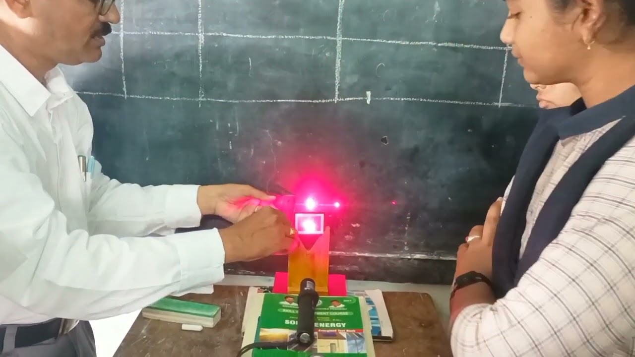Determination of wavelength of laser light by using diffraction grating method.1stBSc SEM2 Practical