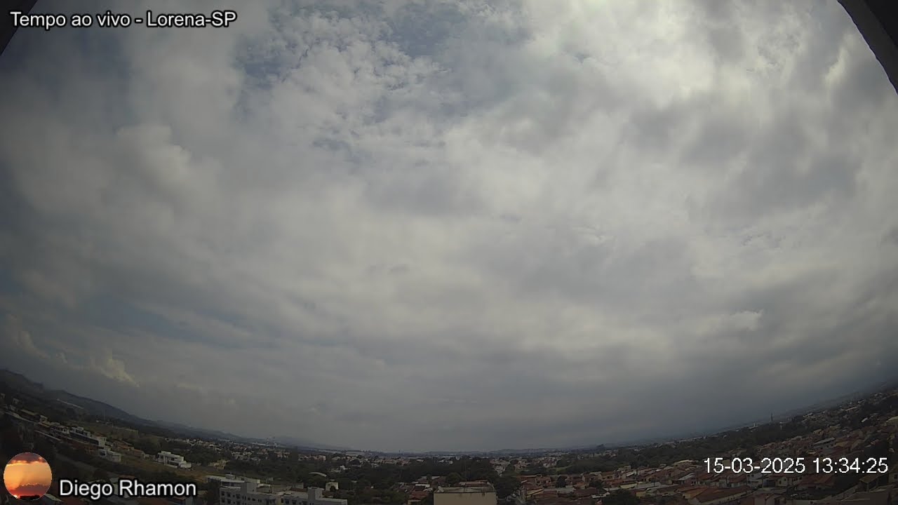 Estamos de volta! Céu e paisagem de Lorena-SP - 15/03/2025 (tarde/noite)