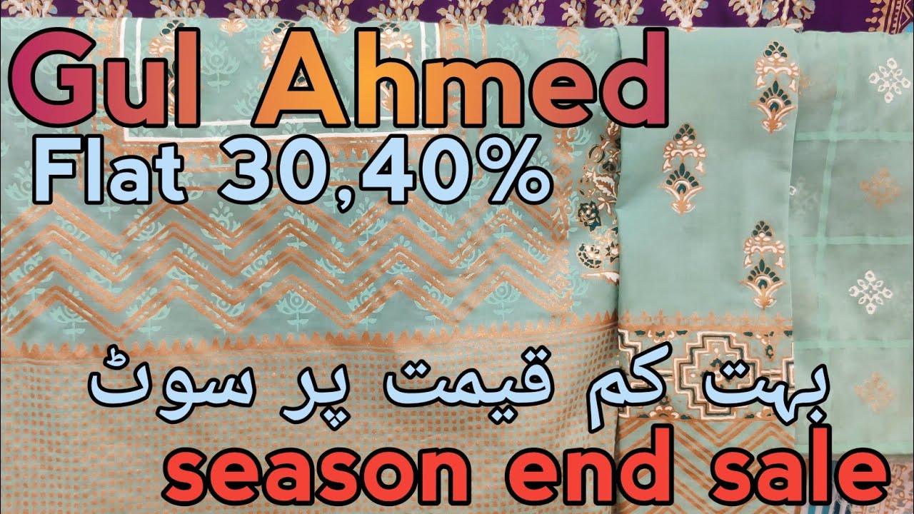 Gul Ahmed season end sale summer collection biggest sale 2024