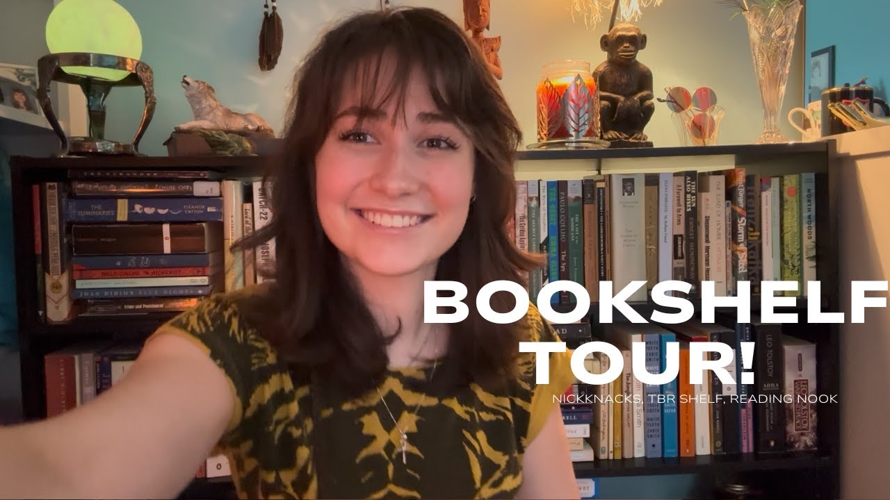 BOOKSHELF TOUR | a peek at my tbr, favorites, & history books