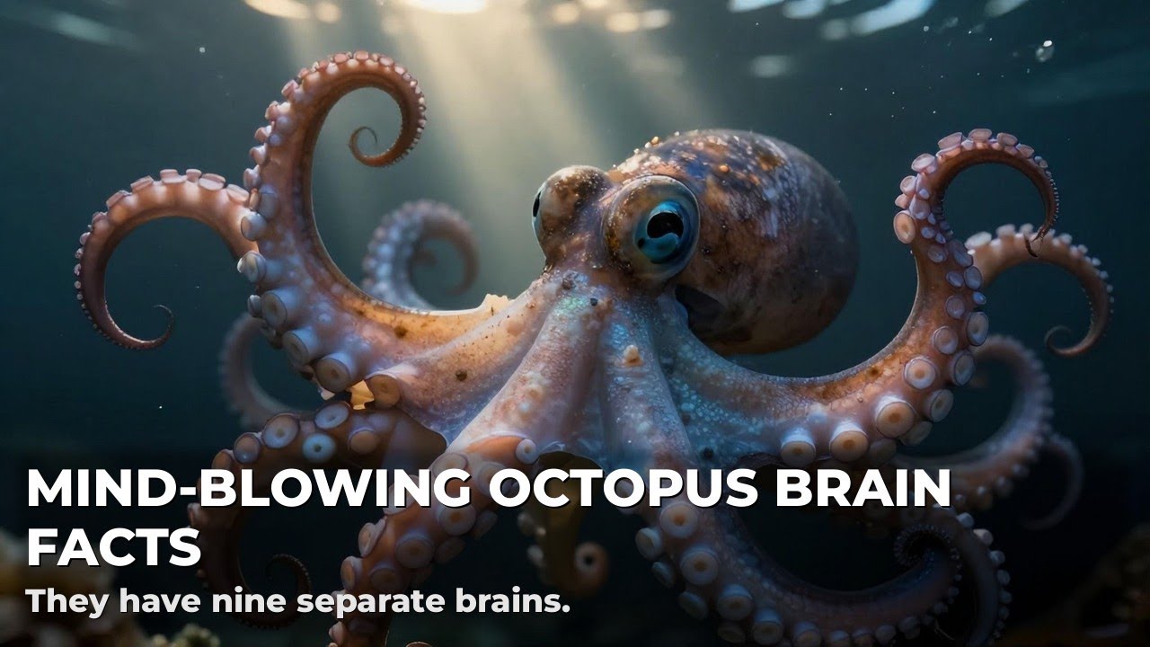 9 Brains & Thinking Arms?! Mind-Blowing Octopus Facts 🐙 