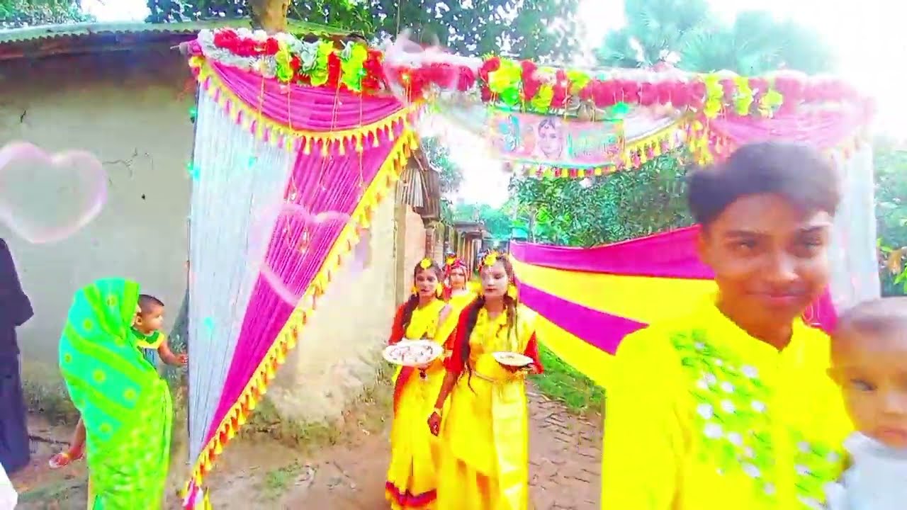 ভাগ্নির গায়ে হলুদ#foryou #fypシ゚viral #unfrezzmyaccount #vairalvideo 