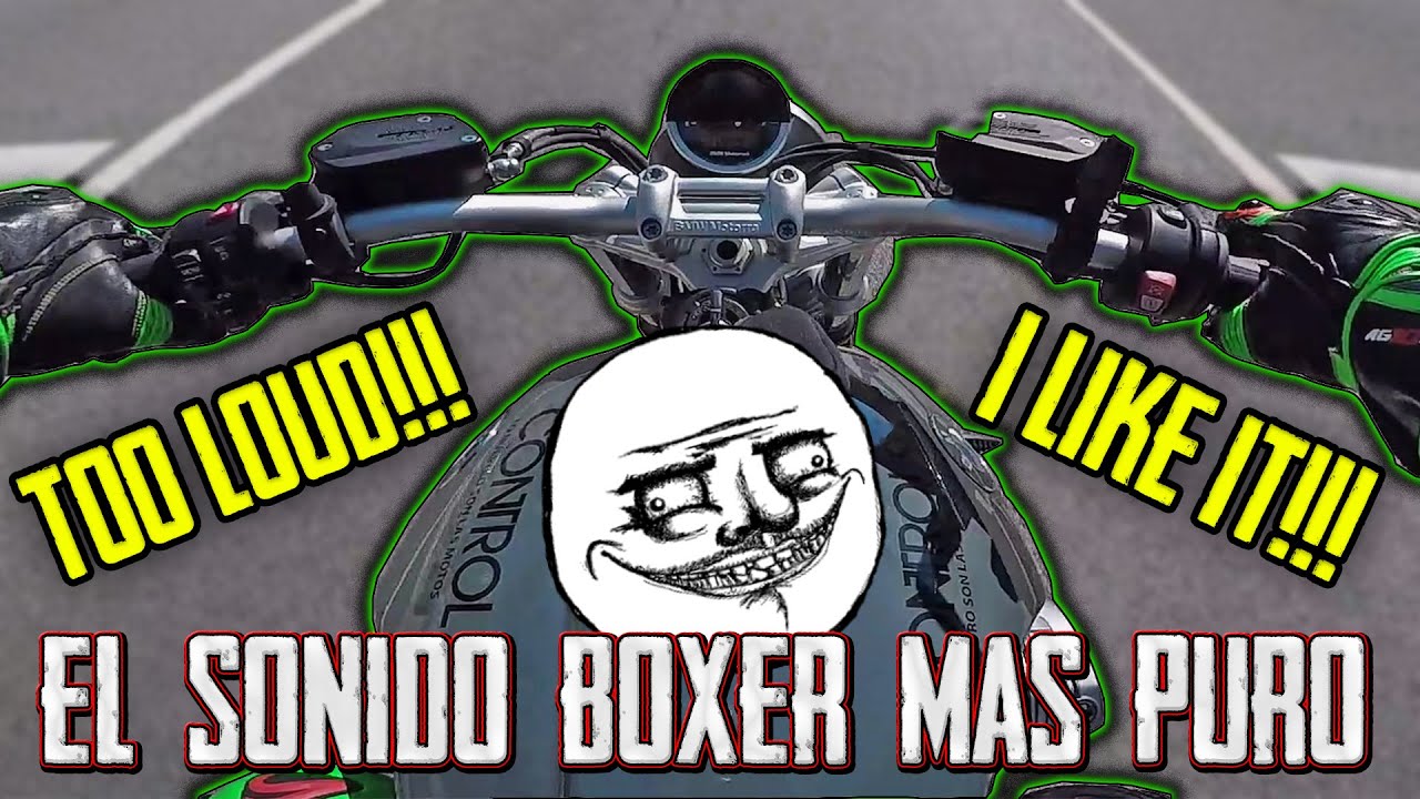 EL MEJOR RUIDO DE MOTOR BOXER DE SERIE A FONDO !!! TOO LOUD BMW R NINET SOUND ONBOARD