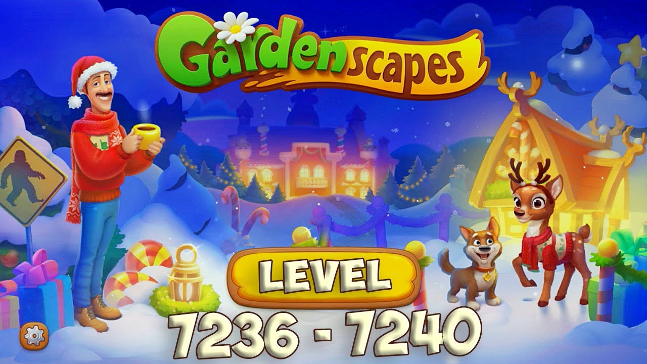 GardenScapes level 7236 - 7240 Walkthrough HD