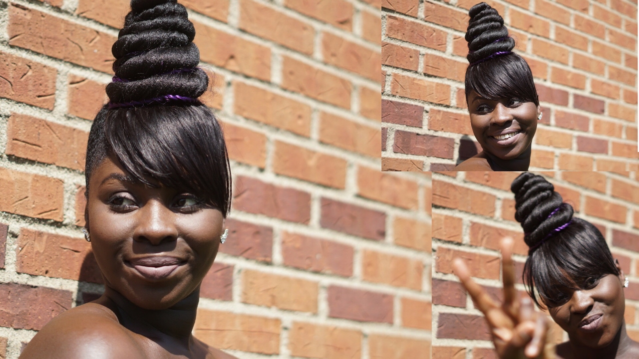 Easy Hair tutorial ( Top knot bun) :Twisted Ninja bun under 4 mins✅