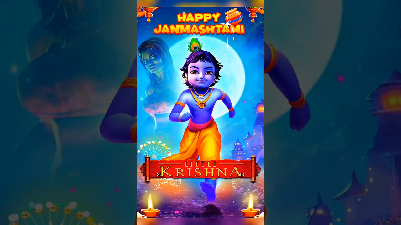 Happy Krishna Janmashtami||Little Krishna #shorts #happykrishnajanmastami #littlekrishna