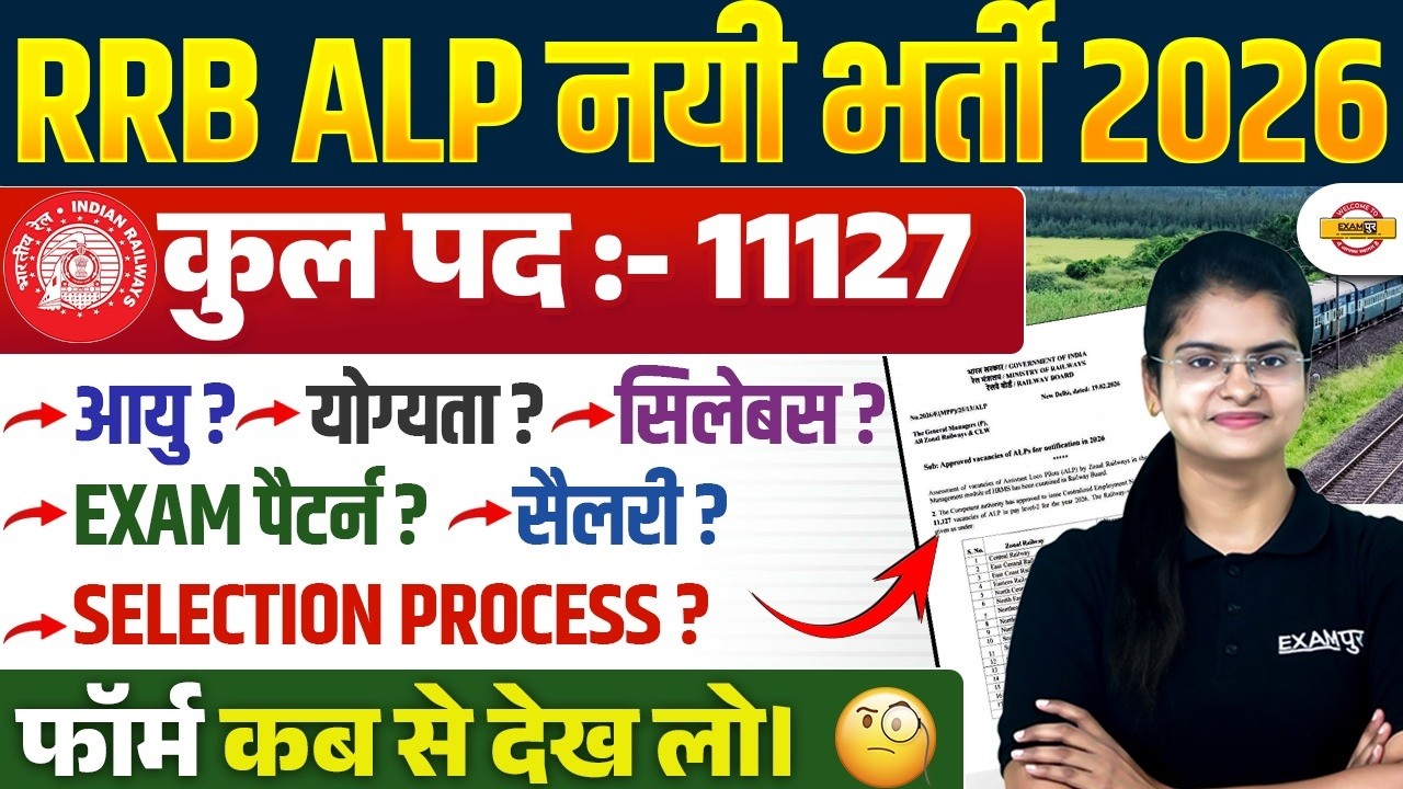 RRB ALP NEW VACANCY 2026 | RRB ALP SYLLABUS 2026 | RRB ALP SALARY & SELECTION PROCESS - PREETI MAM