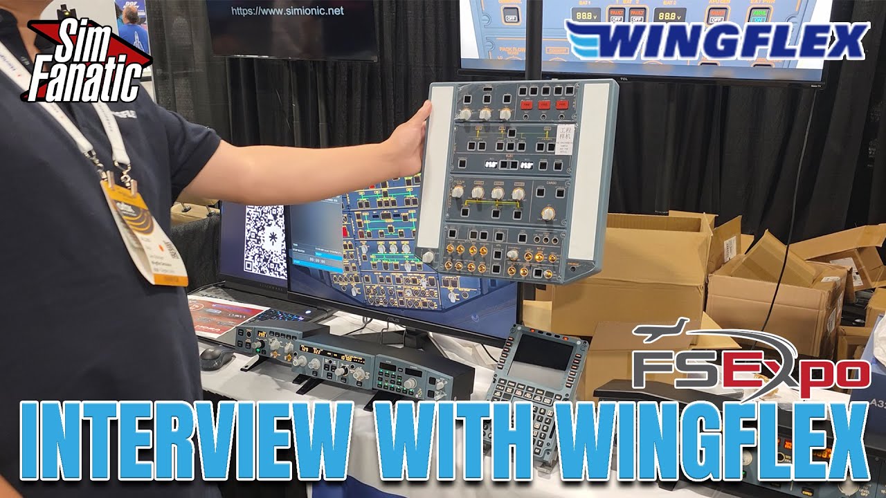 WINGFLEX Airbus Overhead, EFIS, FCU & More! | Interview at FlightSimExpo 2025 | Pricing & Shipping