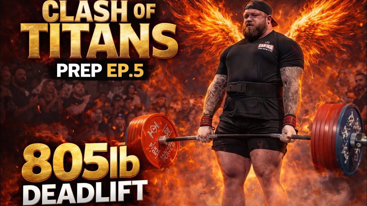 805lb Deadlift in Training | Clash of Titans Prep EP.5 Justin Zottl