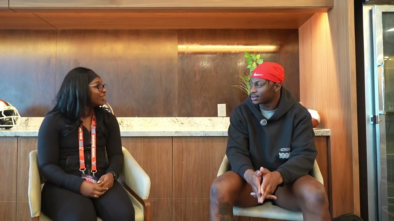 Interview with wide receiver Colbie Young from Georgia at the 2026 Shrine Bowl!