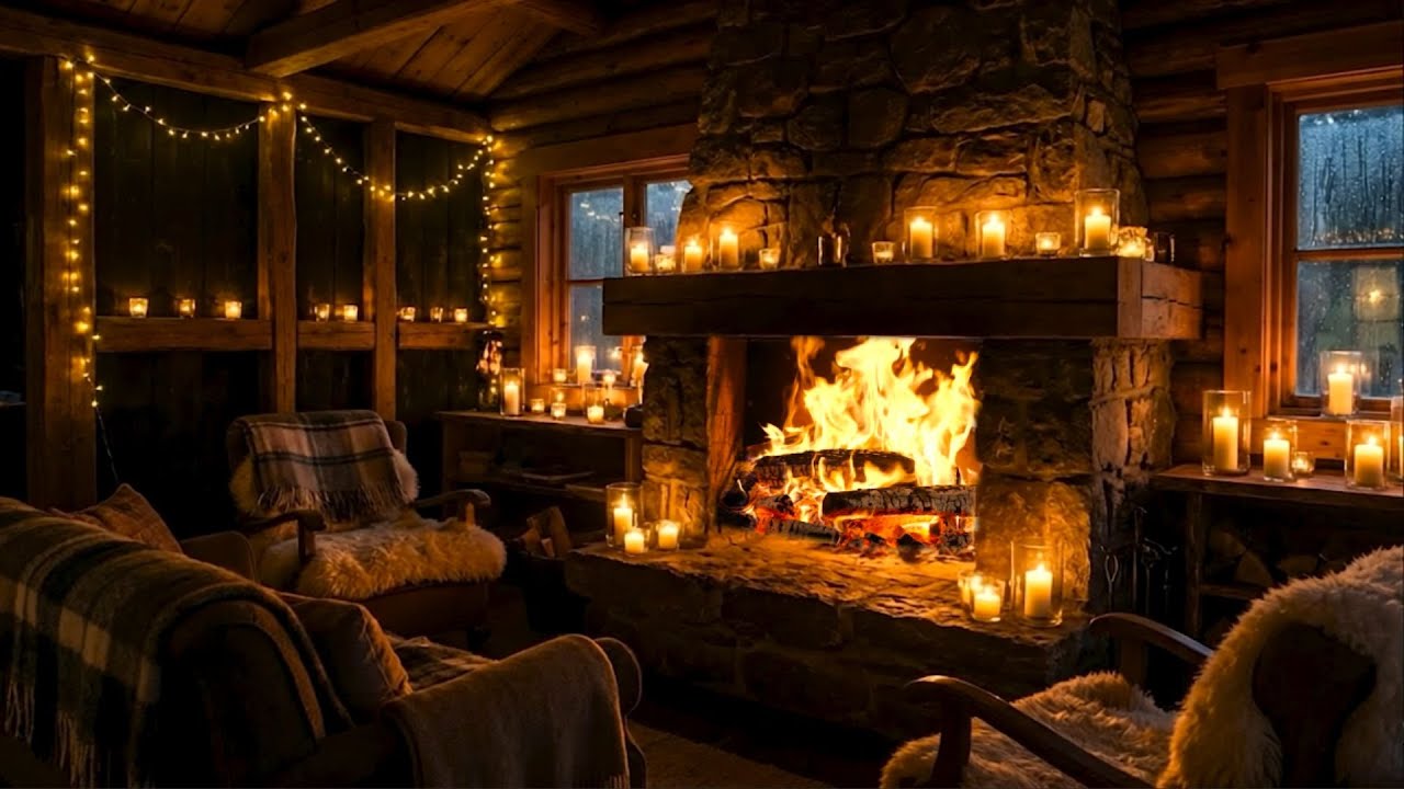 Fireplace ASMR 🔥 Gentle Crackling Fire for Sleep, Reading & Stress Relief