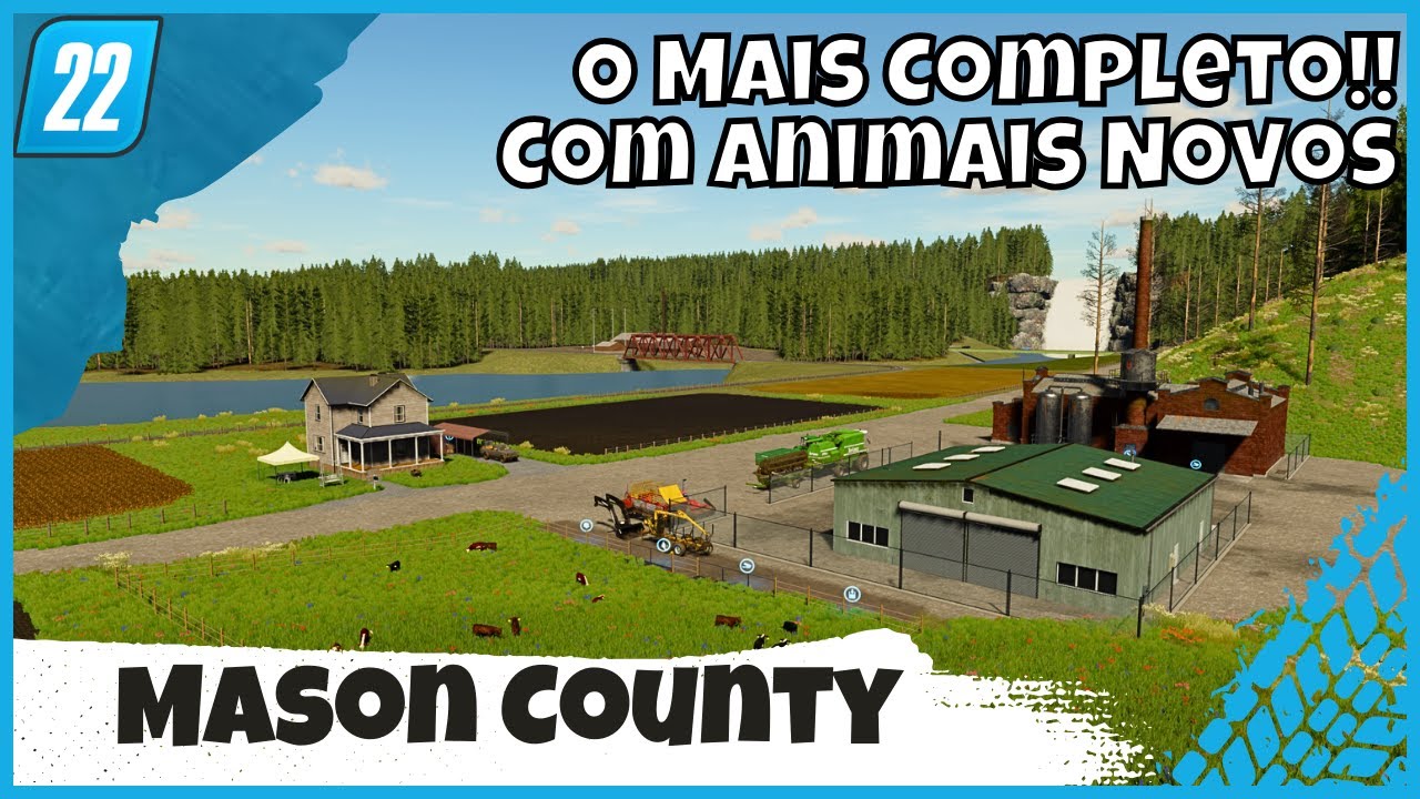 Mason County, New Animals, Mining, Agriculture and Forestry | FS22 Farming Simulator 22 Maps