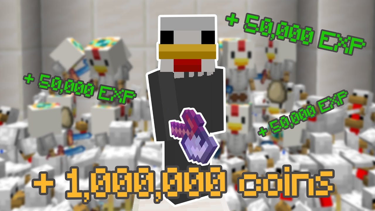 How to AFK Farming EXP AND MONEY | Hypixel Skyblock