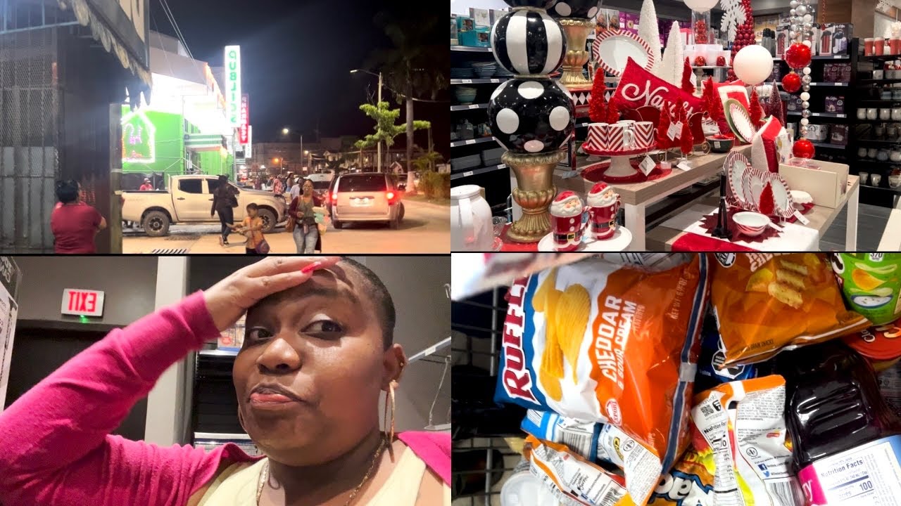 Supermarket in Belize city + Mirab during Christmas 2023