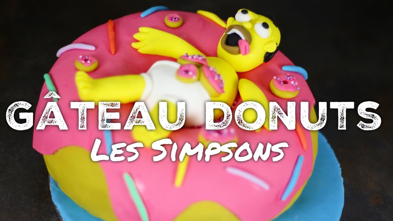 RECETTE GATEAU SIMPSONS DONUTS GEANT HOMER | THE SIMPSONS DONUTS CAKE