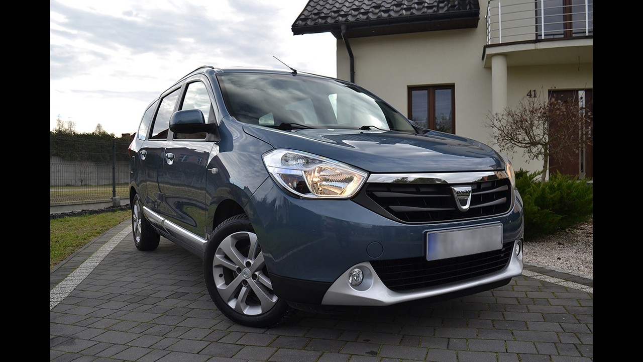 Dacia Lodgy 1.2 TCe 115 KM (2014) • 205 tys. km • Błękit • Navi/BT • DRL • Alu 16