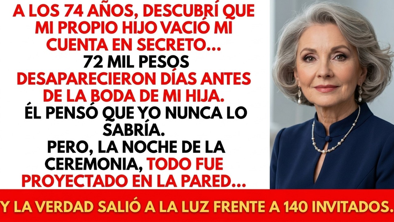Mi Hijo Me Robó Todos Mis Ahorros…Mi Yerno Lo Expuso en Plena Boda 😱