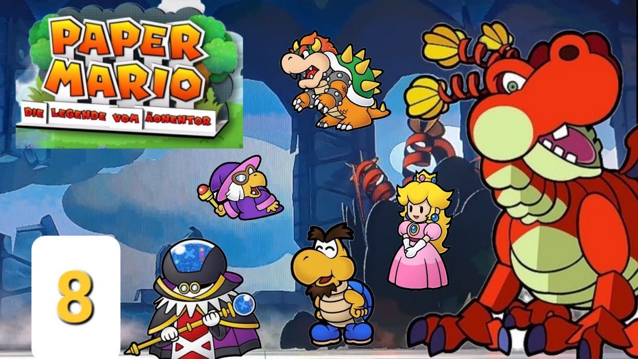 PAPER MARIO : DIE LEGENDE VOM &Auml;ONENTOR 🗺 #8 : Lohgard Bosskampf , Crucionen & Peach & Bowsers Story