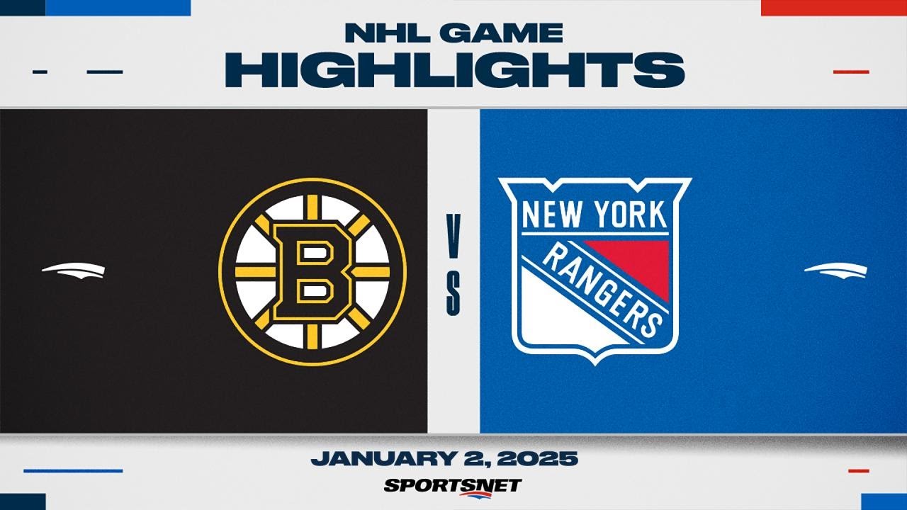 NHL Highlights | Bruins vs. Rangers - January 2, 2025
