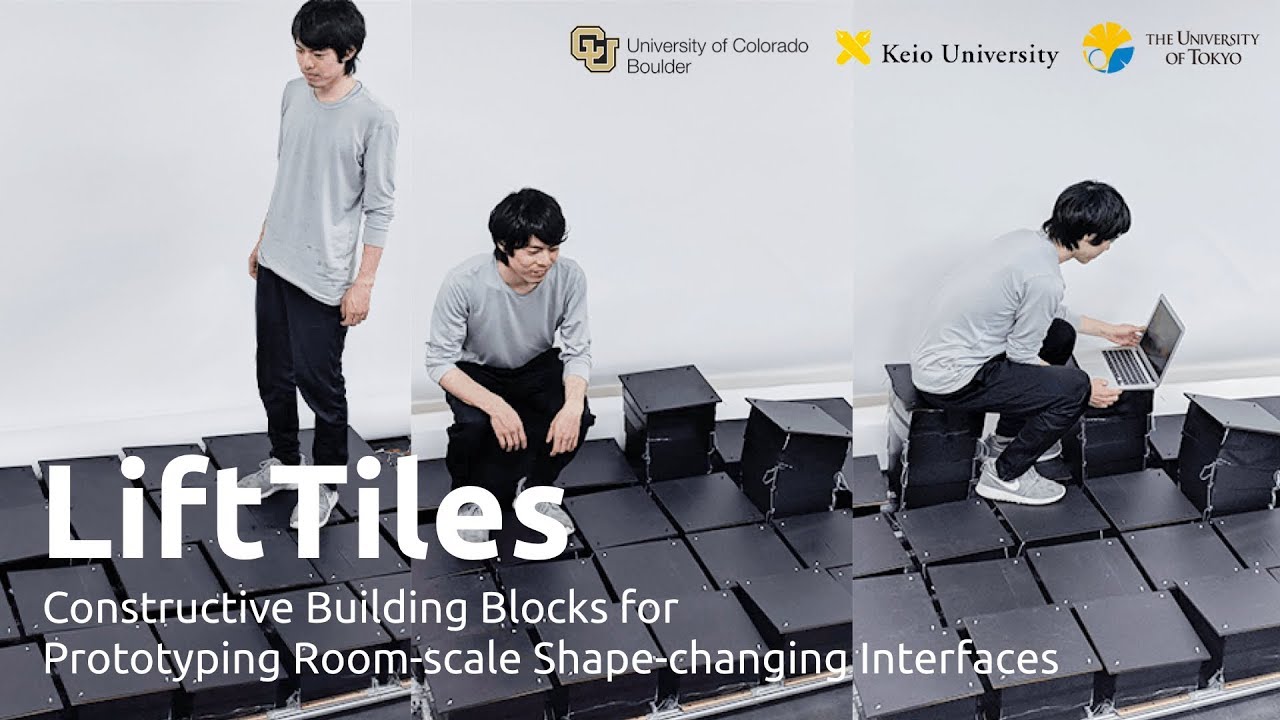 [TEI 2020] LiftTiles: Constructive Building Blocks for Room-scale Shape-changing Interfaces