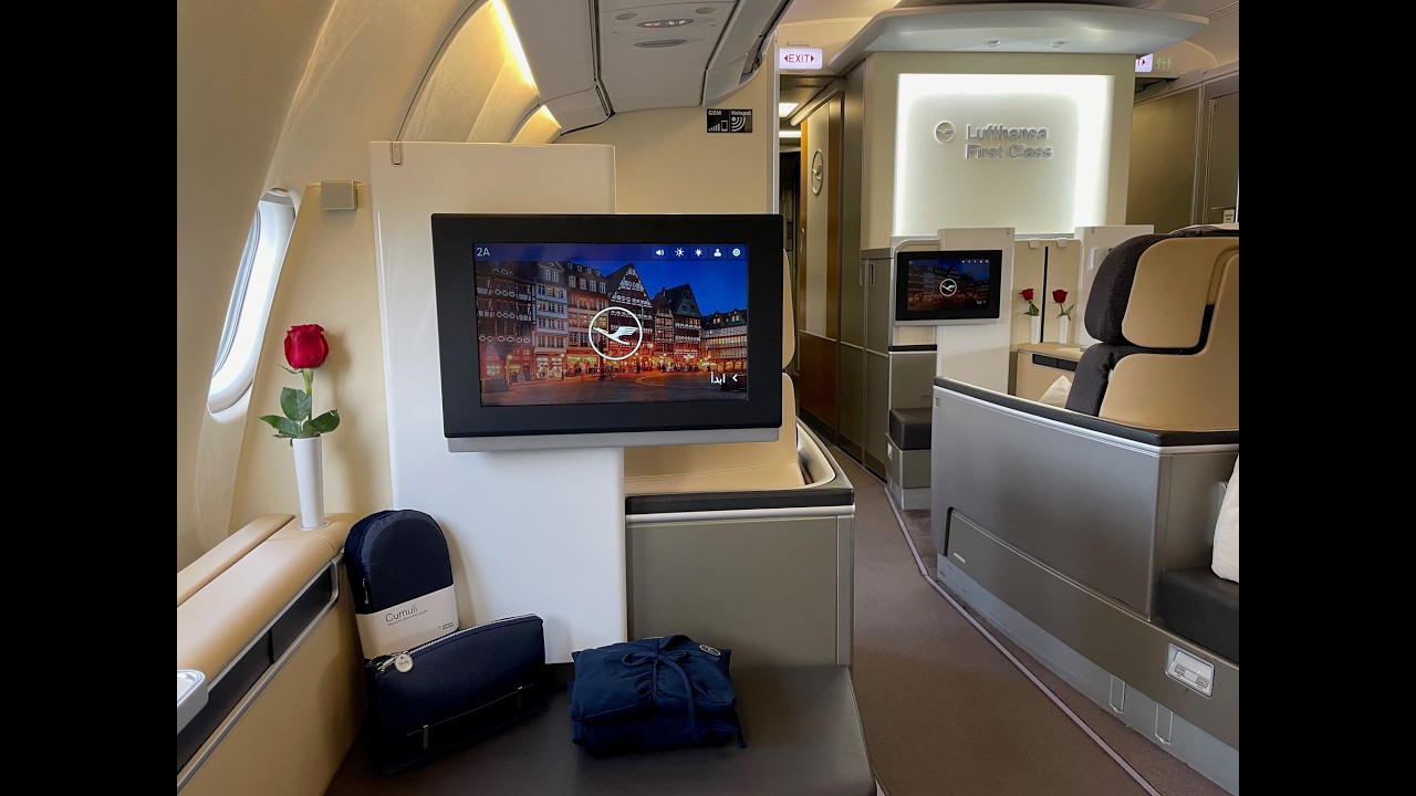 2024-07-20 Trip Report: Lufthansa First Class Boston to Frankfurt (BOS-FRA) A340-600 (A346 D-AIHY)