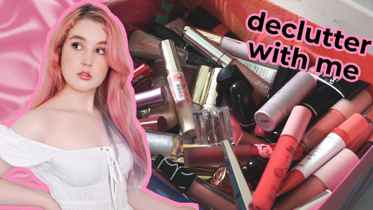 Declutter my Makeup with Me | Lipstick, Lipgloss, Lipbalms & More