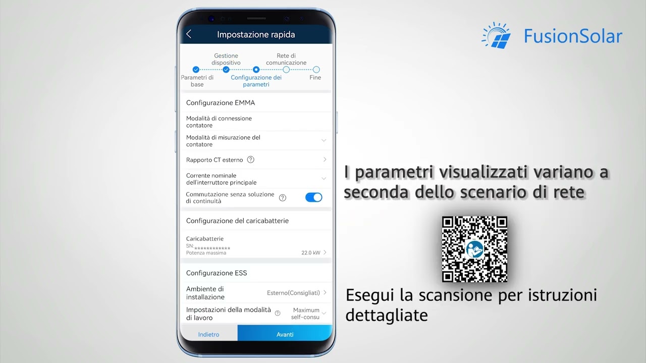 Huawei: App FusionSolar Configurazione guidata EMMA