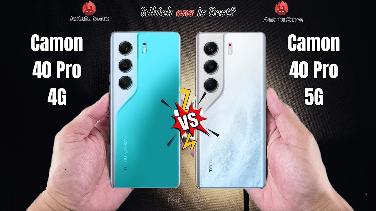 Tecno Camon 40 Pro 4G vs Tecno Camon 40 Pro 5G  Full comparison ⚡Which one is Best