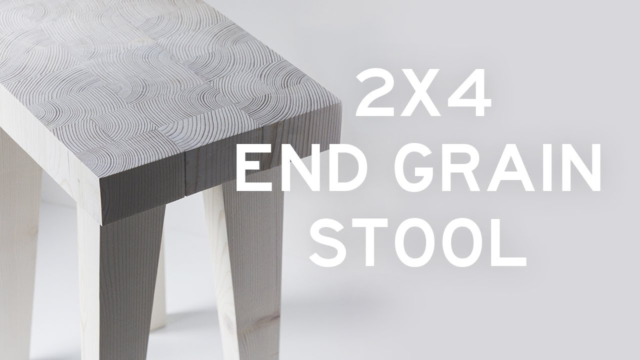 DIY 2x4 End Grain Stool