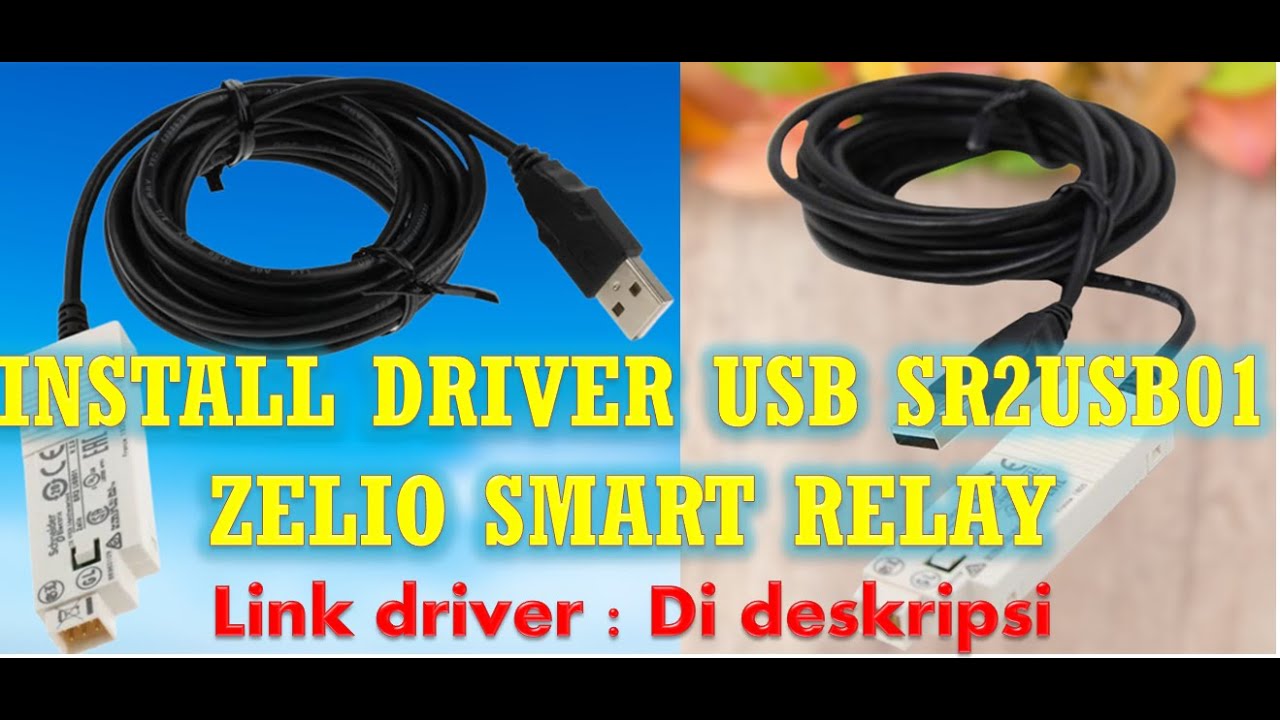 CARA MENGINSTALL KABEL USB ZELIO SR2USB01