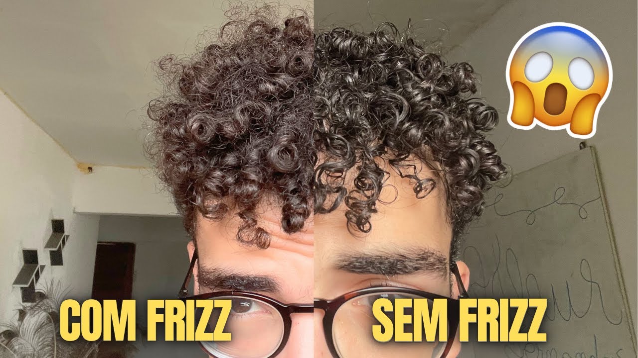 COMO ACABAR COM O FRIZZ DO CABELO CACHEADO MASCULINO!
