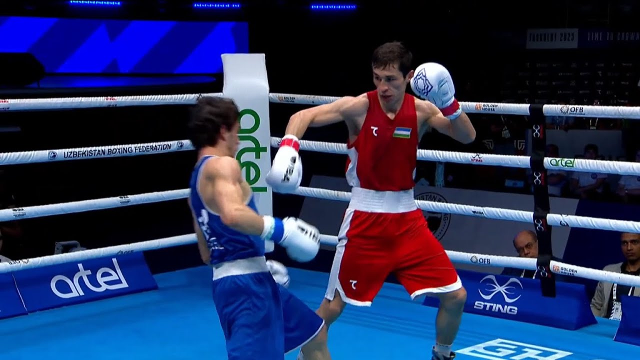 QF (54KG) JURAEV OYBEK (UZB) vs ESCOBAR MASCUNANO GABRIEL (ESP)| IBA World Boxing Championships 2023