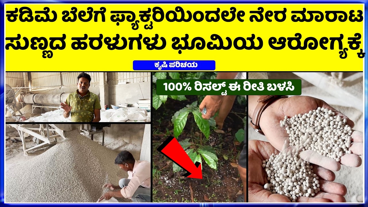 ಎಲ್ಲಾ ಬೆಳೆಗಳಿಗೂ ನಮ್ಮಸುಣ್ಣದ ಹರಳುಗಳನ್ನು ಬಳಸಿ ರೈತರಿಗೆ ಕಡಿಮೆ ಬೆಲೆಯಲ್ಲಿ ಹರಳು ರೂಪದಲ್ಲಿರುವ ಸುಣ್ಣ ಖನಿಜ ಮಿತ್ರ
