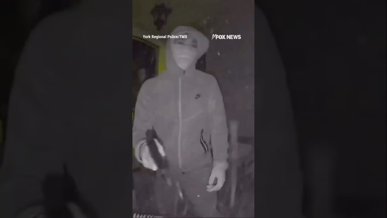 Terrifying footage shows home invasion as family screams for help inside #foxnews #news #shorts