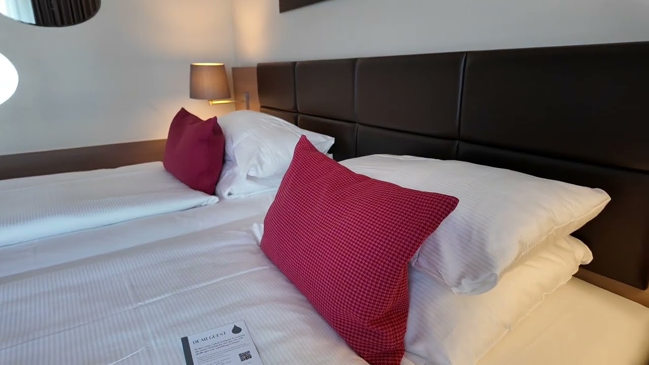 [瑞士遊記][酒店開箱]瑞士琉森AMERON Luzern Hotel Flora 地點非常方便，步行5分鐘就到火車站同名勝卡貝爾古橋，只是有一個扣分位...睇完影片就會知道