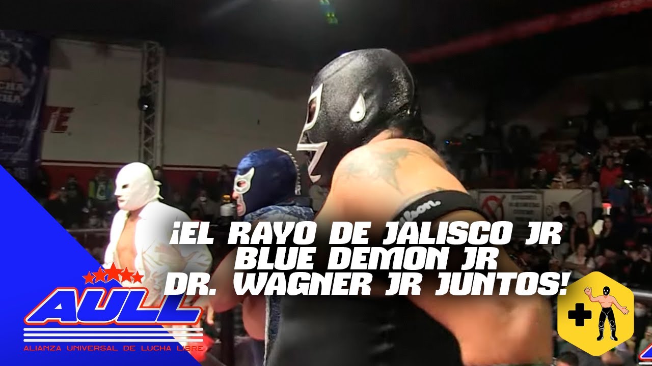 Homenaje a Cien Caras | NGD vs Rayo de Jalisco Jr, Dr. Wagner Jr y Blue Demon Jr | Lucha completa