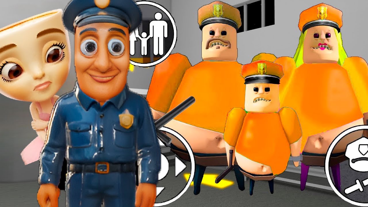 Ballerina Cappuchina Family vs Barry Prison Family in BARRY'S PRISON RUN! - Roblox Animation
