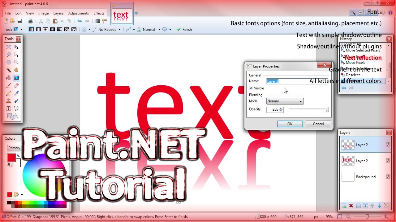 Paint.NET S04 E05 | Basic text editing (part 1 of 2)