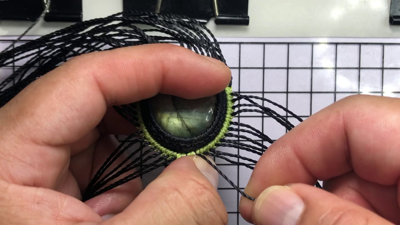 Macrame adding color lines 2