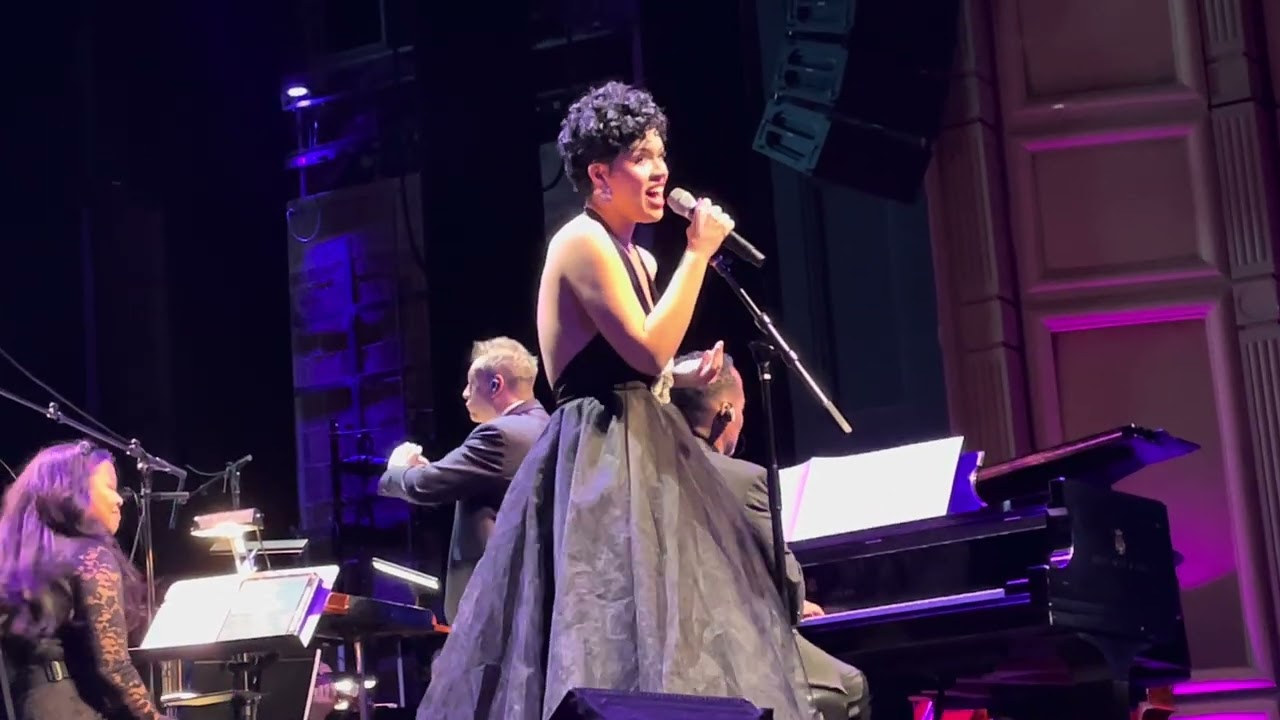 Aiyana Lee live performance with an orchestra for Highest to Lowest