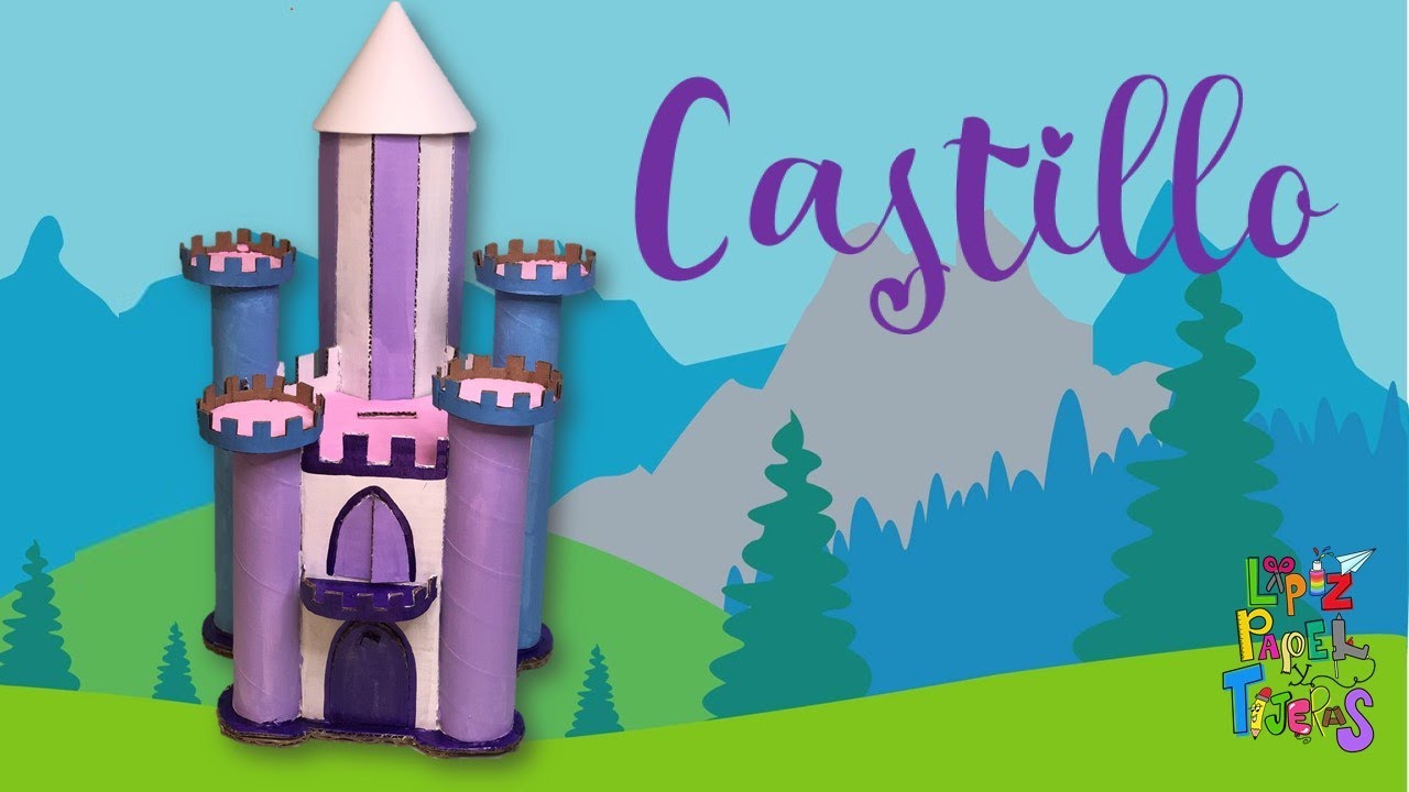 COMO HACER UN CASTILLO CON CARTÓN Y TUBOS/ROLLOS DE PAPEL - Manualidades para hacer en casa